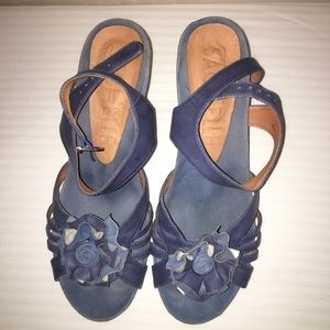 Sachelle Blue Suede Heels